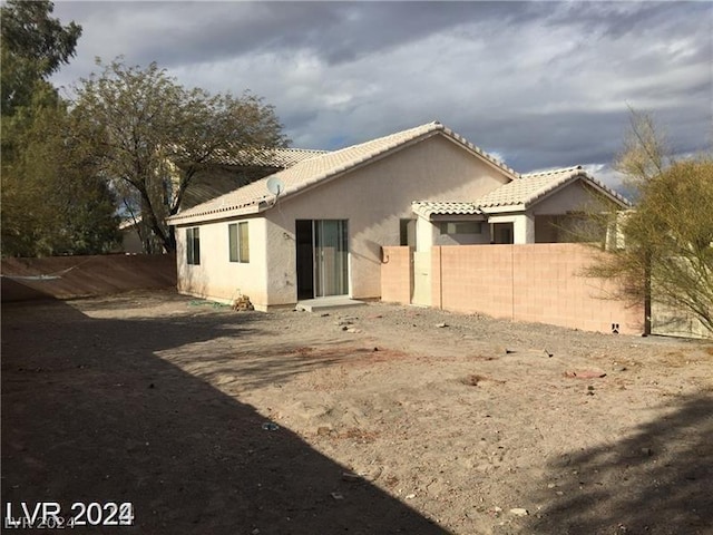 view of rear view of property