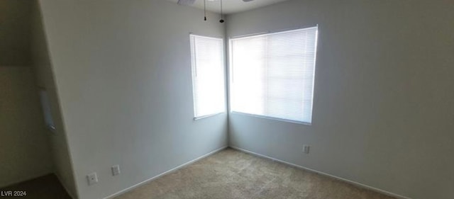 view of carpeted empty room