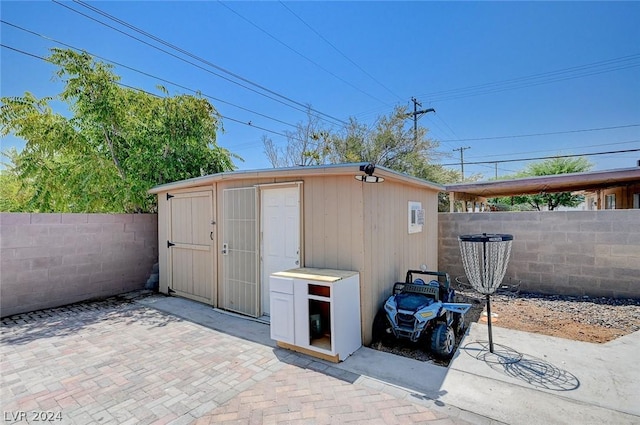 view of outbuilding