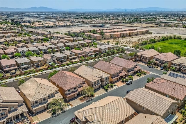 bird's eye view with a residential view