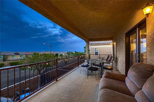 view of balcony