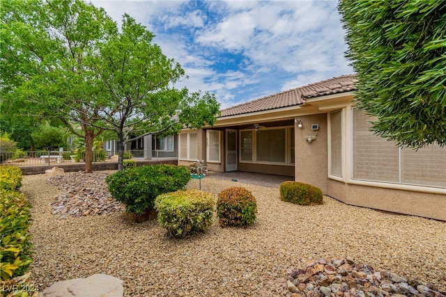 back of house featuring a patio area