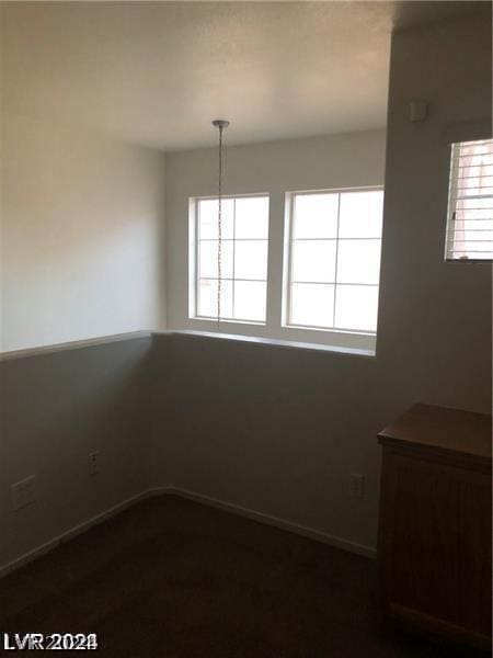 view of carpeted empty room