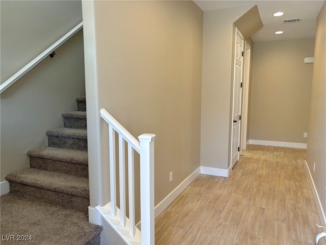 interior space featuring wood-type flooring