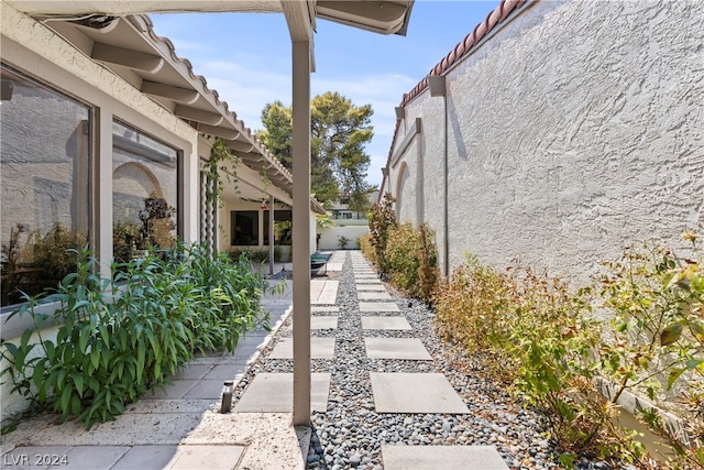 exterior space with a patio