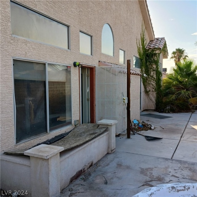 exterior space with a patio area