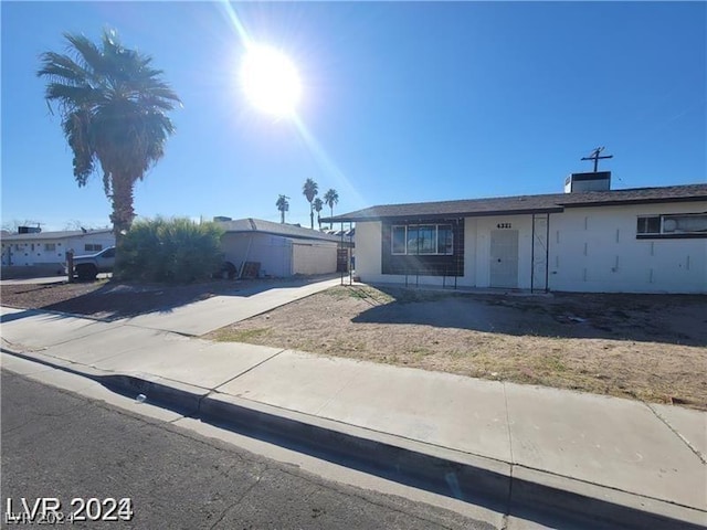 view of ranch-style house