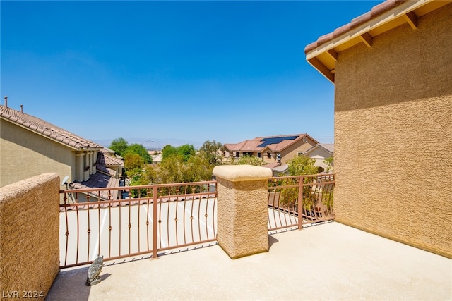 view of patio / terrace with a balcony