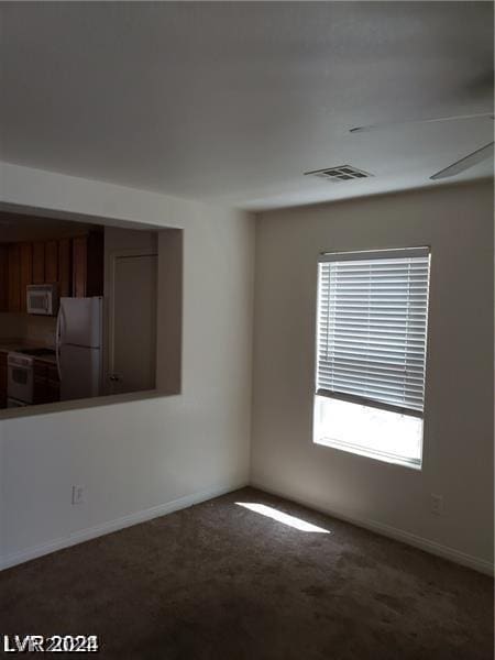 empty room featuring carpet flooring