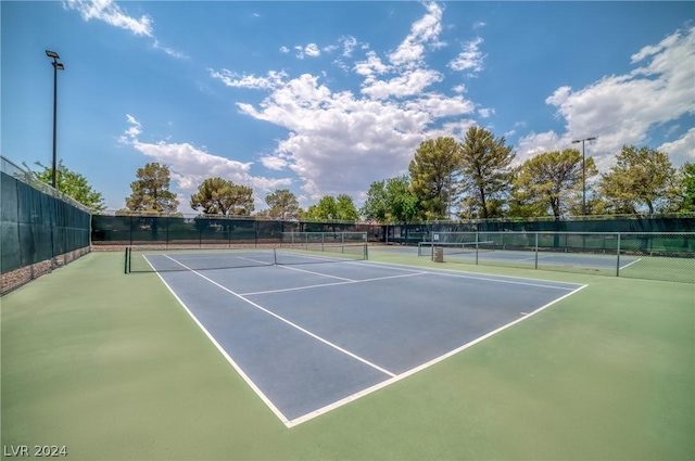 view of tennis court