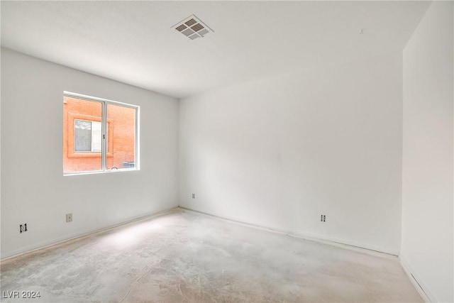 845 Mesquite Springs Dr Unit 101, Mesquite, NV 89027 - empty room featuring concrete floors, baseboards, and visible vents