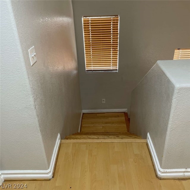 interior space featuring light wood-type flooring