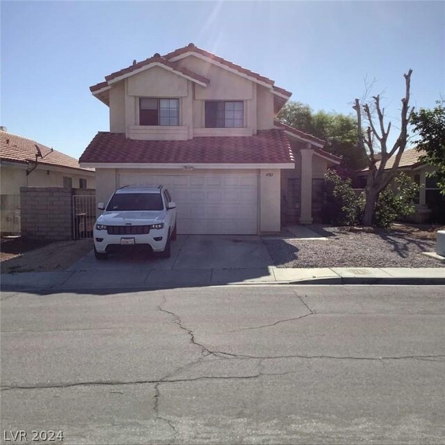 front facade featuring a garage