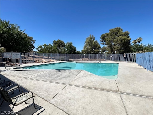 view of pool with a patio area