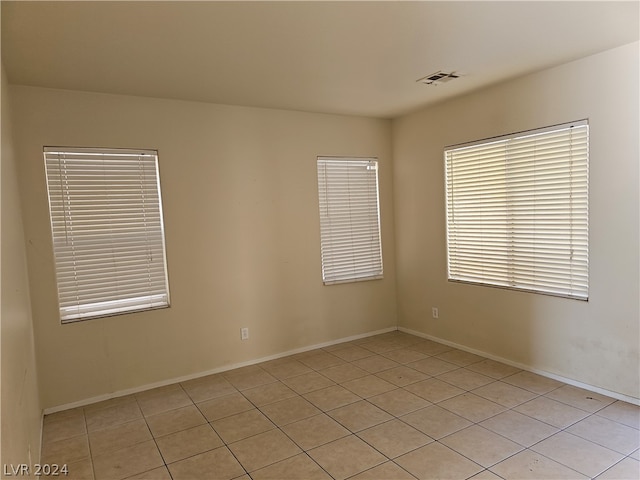 view of tiled empty room