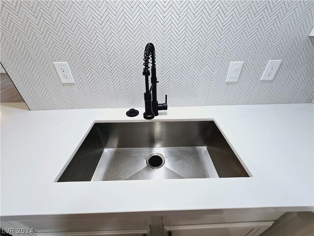 interior details with sink