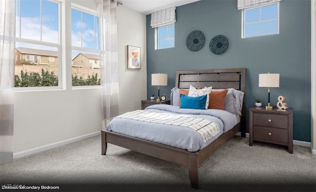 bedroom featuring carpet flooring