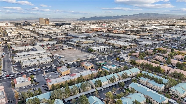 aerial view featuring a mountain view