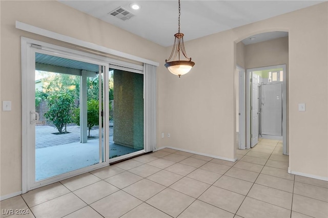 view of tiled empty room