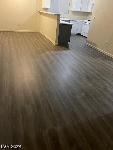 interior space featuring dark wood-type flooring