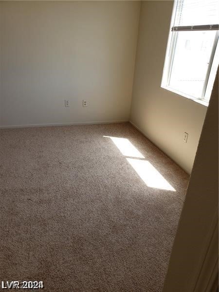 unfurnished room with carpet flooring