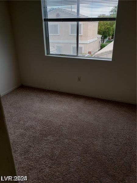 view of carpeted empty room