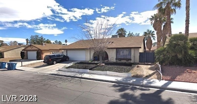 ranch-style house with a garage