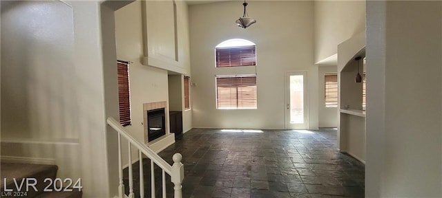 entrance foyer featuring a high ceiling