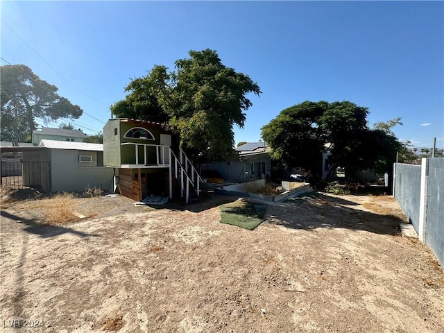 exterior space featuring fence