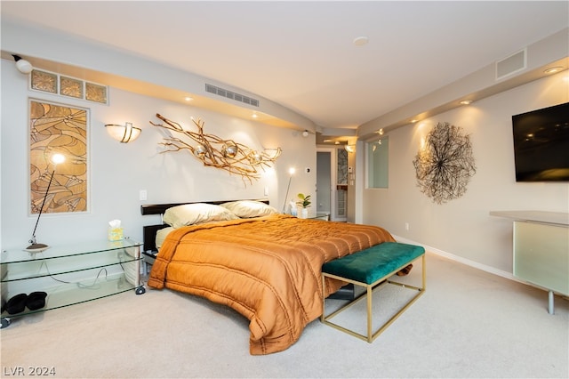 bedroom featuring carpet floors