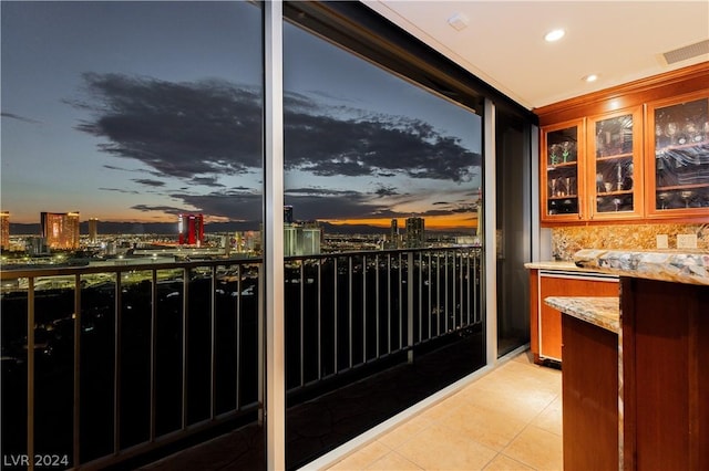 balcony with visible vents