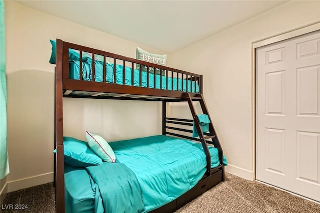 bedroom with carpet floors