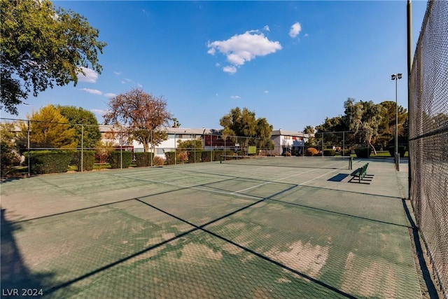 view of tennis court