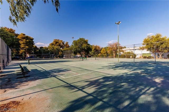 view of sport court