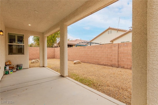 view of patio / terrace with a fenced backyard