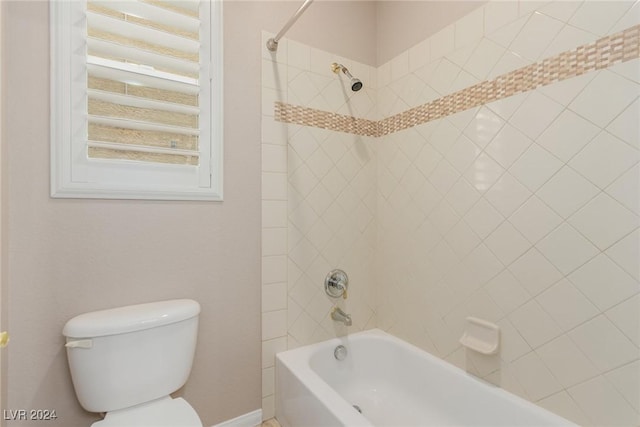 full bathroom featuring  shower combination and toilet