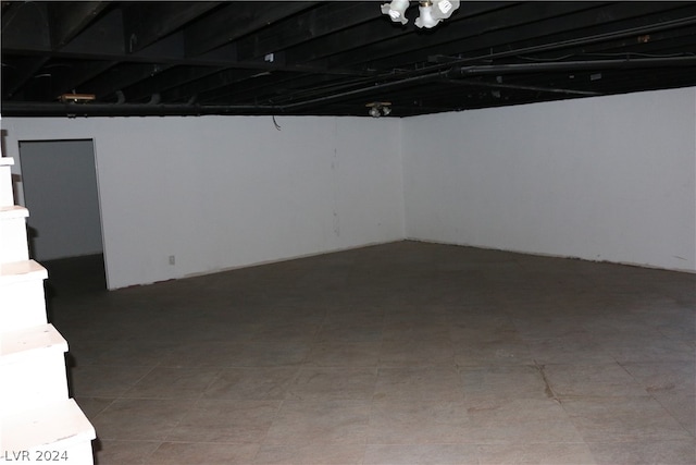 view of basement