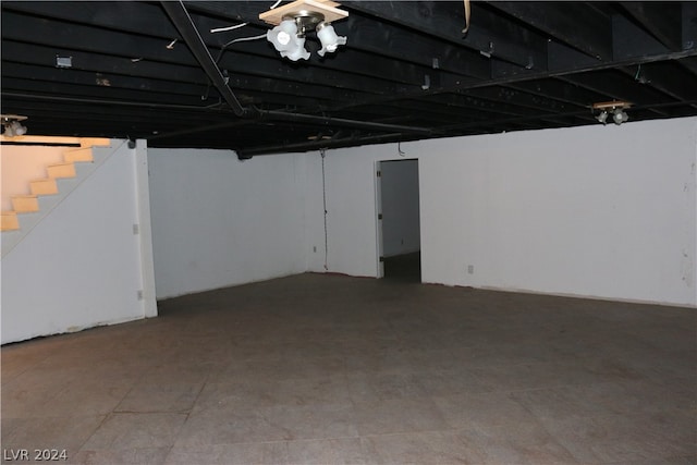 view of basement