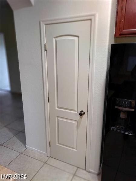 interior details featuring dark brown cabinets