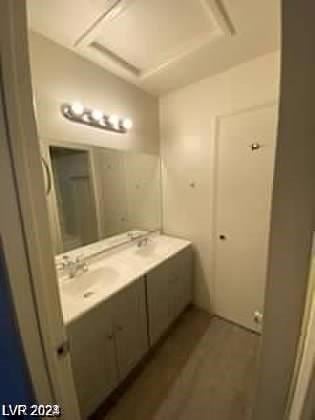 bathroom with vanity