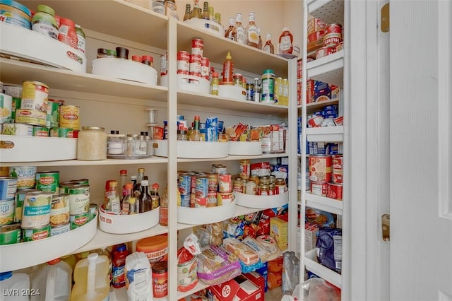 view of pantry