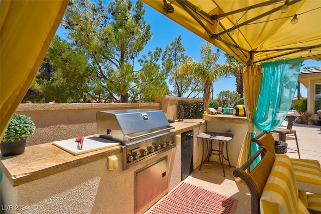 view of patio / terrace with area for grilling and grilling area