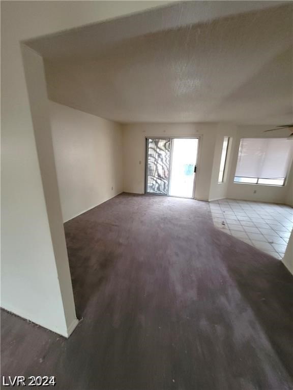 spare room featuring wood-type flooring