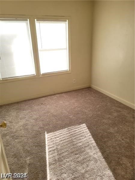 view of carpeted empty room