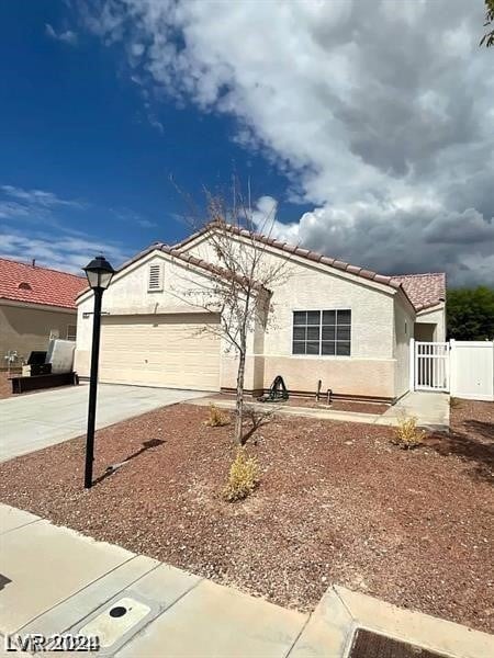 view of home's exterior with a garage