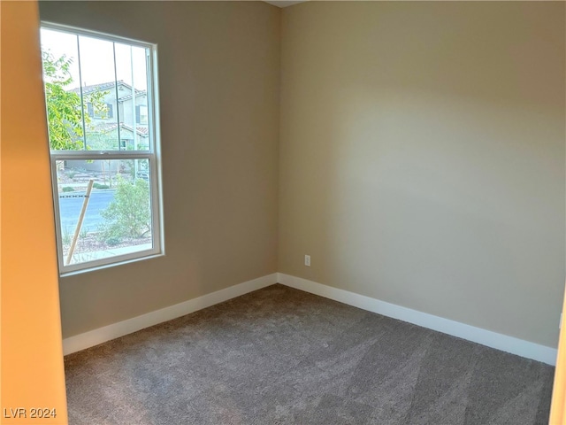 view of carpeted empty room