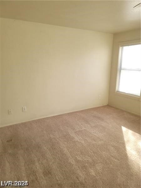 view of carpeted empty room