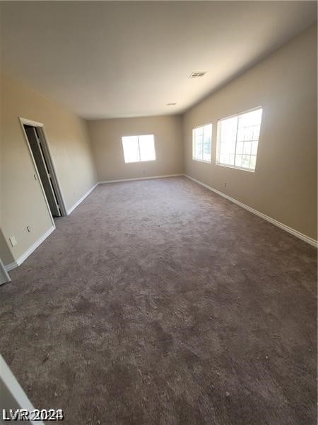 view of carpeted empty room