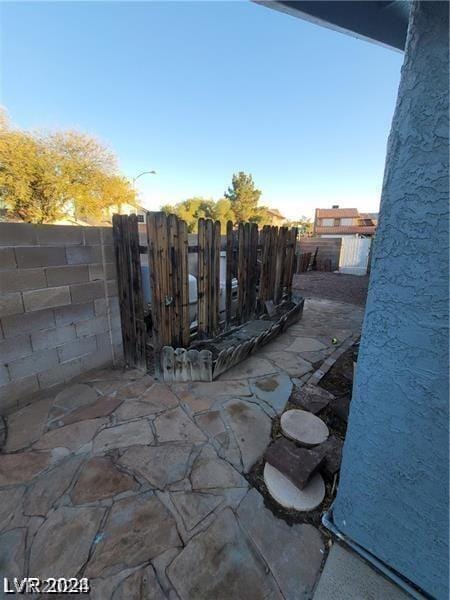 view of patio with fence