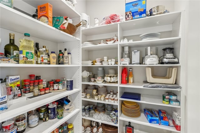 view of pantry